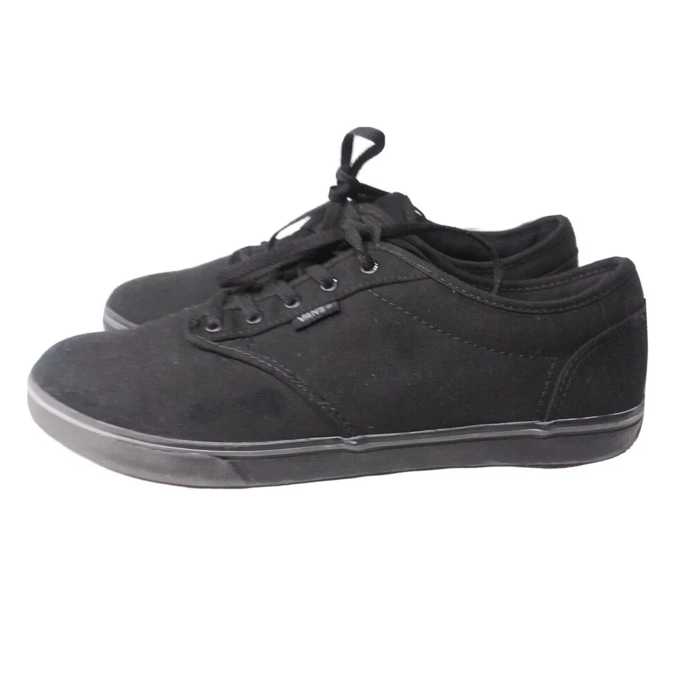 Vans Off The Wall Shoes Womens Size 10.5 Sneakers Black~721356